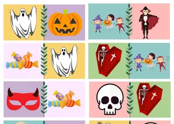 Halloween Dominoes Game With Images